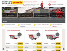 Tablet Screenshot of praxis-kluscontainer.nl